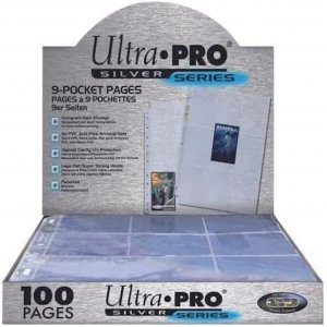 Silver Series 9-Pocket Pages (100ct) for Standard Size Cards
